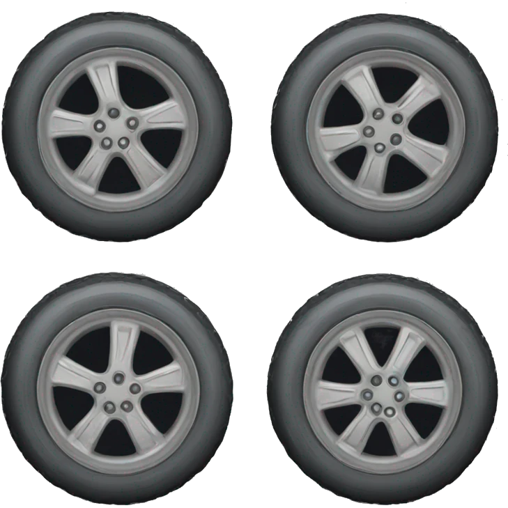 Broken tire with no air emoji