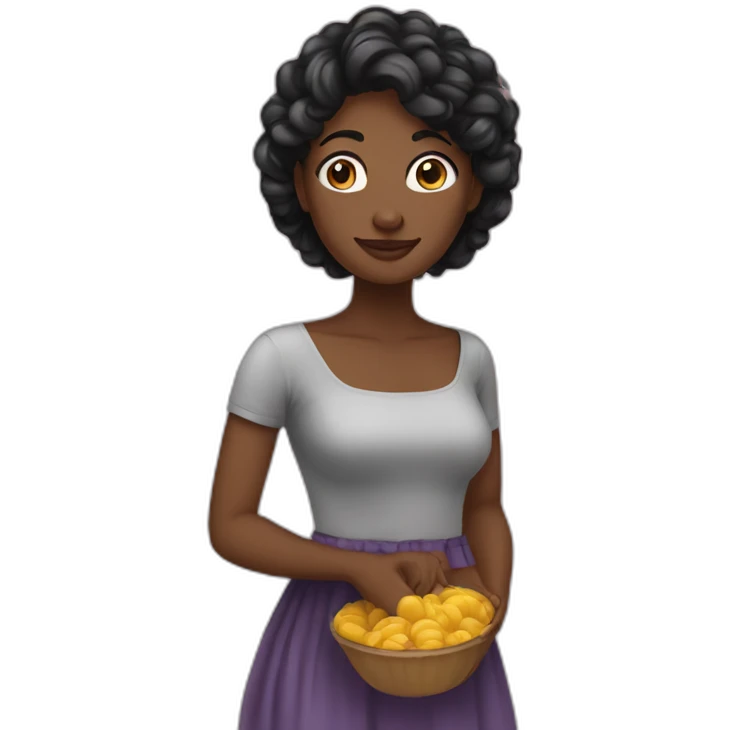 Femme avec une jellaba emoji