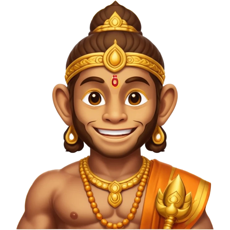 Hanuman ji god giving blessings  emoji