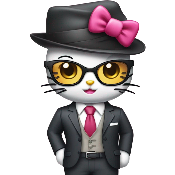 hello kitty being a pretty boss  emoji