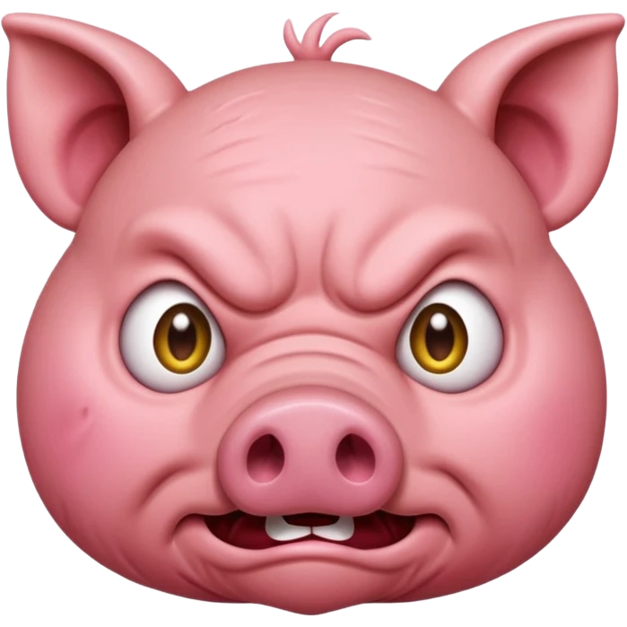 ￼ Scary piggy emoji