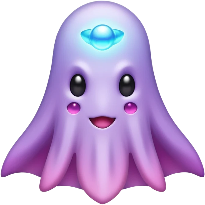 Pokemon legendary purple and pink type ghost emoji