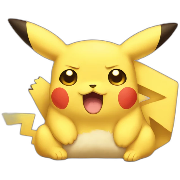 Pikachu tired  emoji