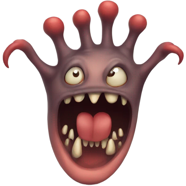 Evil toe creature emoji