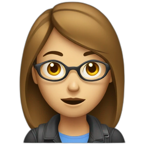 confused-female-programmer-with-laptop emoji