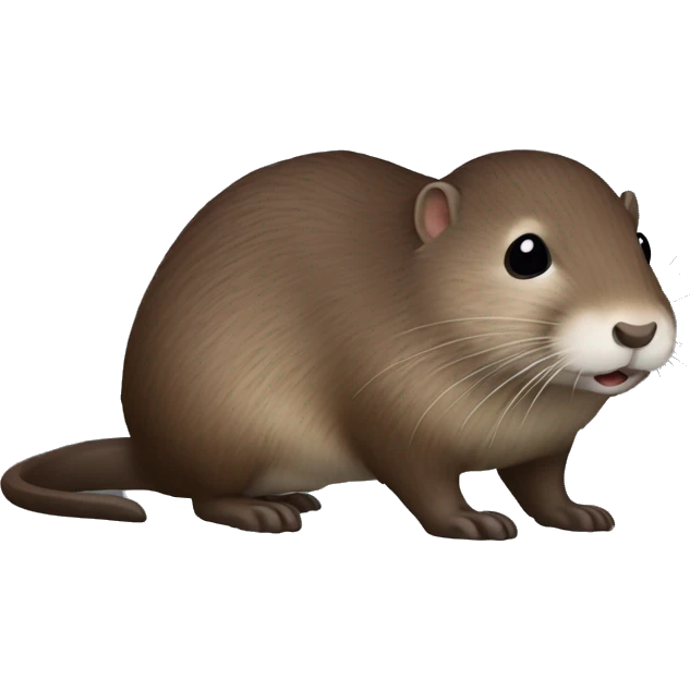 elongated muskrat emoji