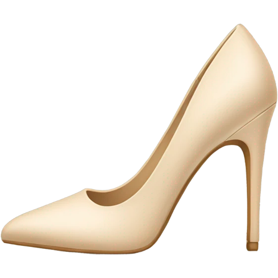 Beige pumps emoji