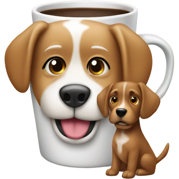 kaffetasse mit hund emoji