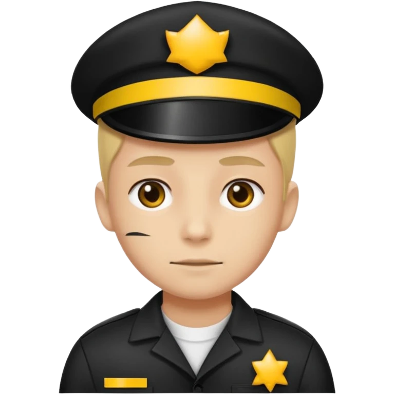 Humain avec une tenue de prisonnier noir et jaune  emoji