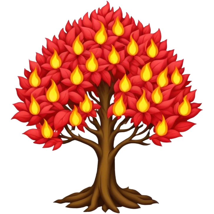 burning bush emoji