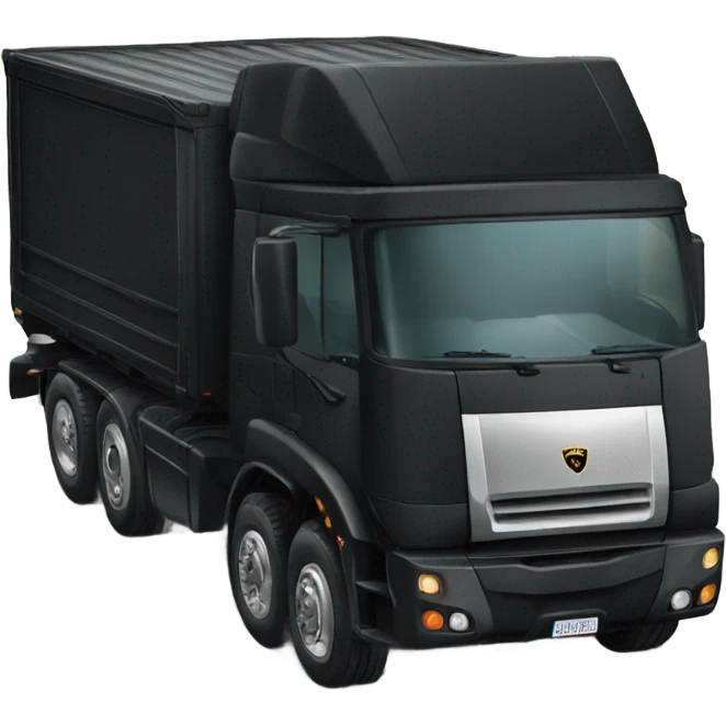 Black lambo truck emoji