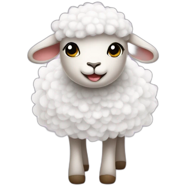 Lamb in a tutu emoji