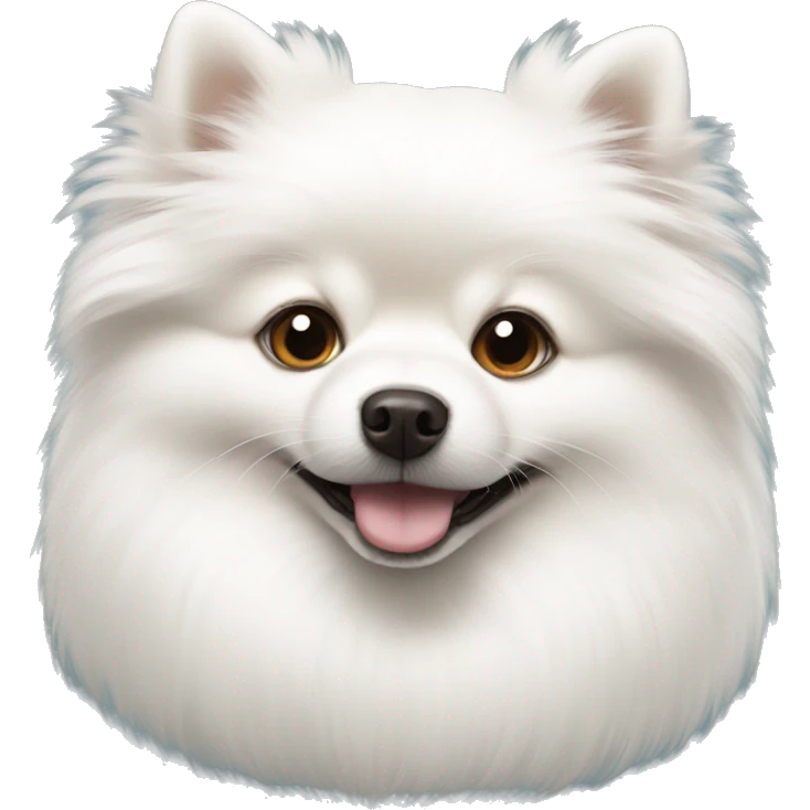 White Pomeranian emoji
