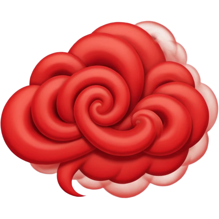Nube roja como las de akatsuki de naruto emoji