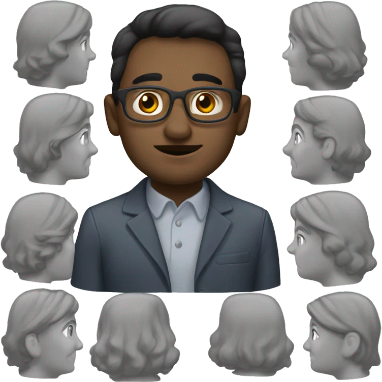 Собака сидит за ноутбуком emoji