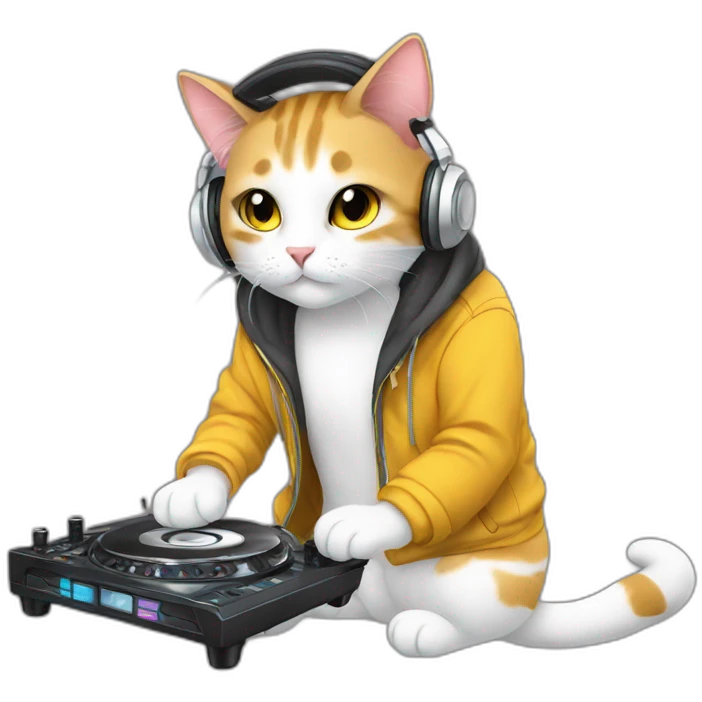 DJ Cat, anime emoji