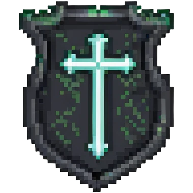 Dark shield with </> code symbols in bright color emoji