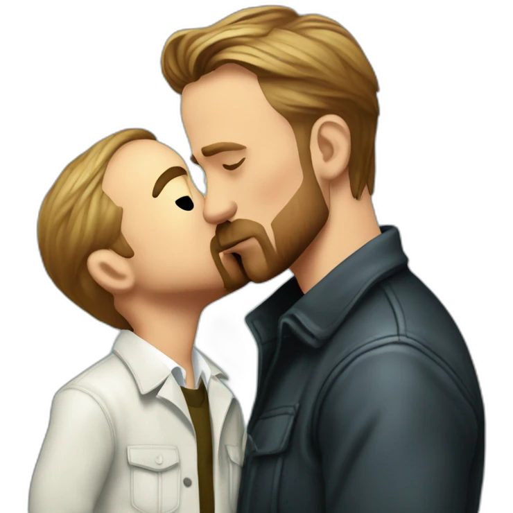 Ryan gosling kissing Heisenberg emoji