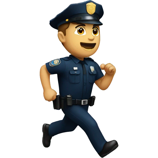 a police man running emoji