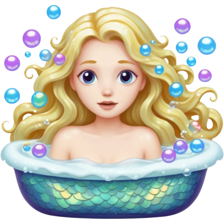 Siren in the bathtub emoji