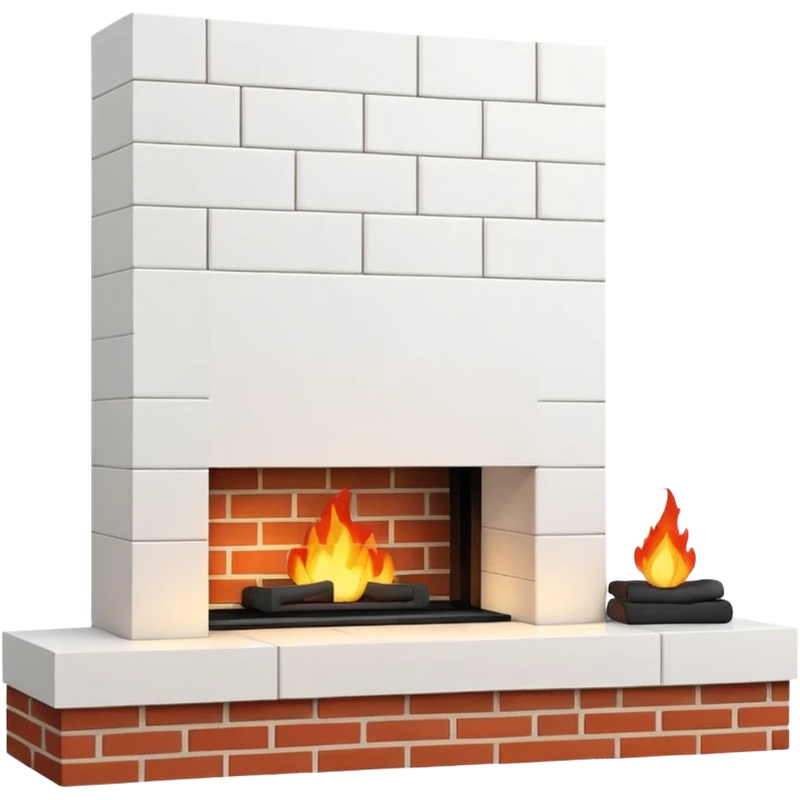 Modern Minimal Fireplace emoji