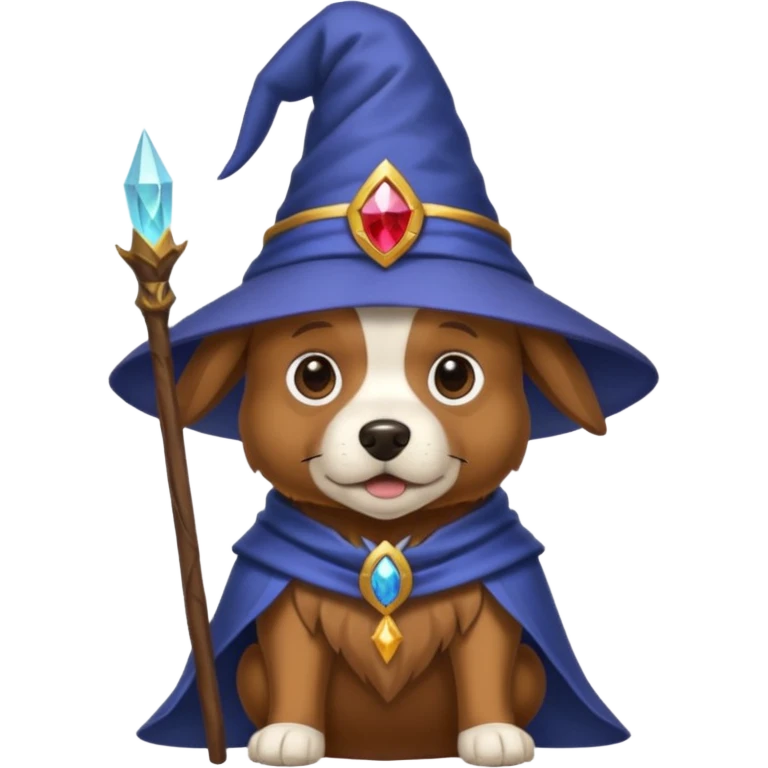 Dog wizard emoji