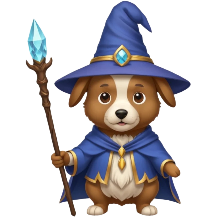 Dog wizard emoji