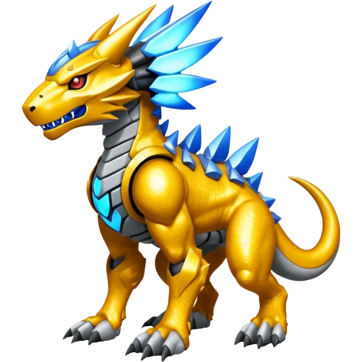  Cool Edgy Shiny Greymon-Fionbri-Protogen-Weregarurumon full body emoji