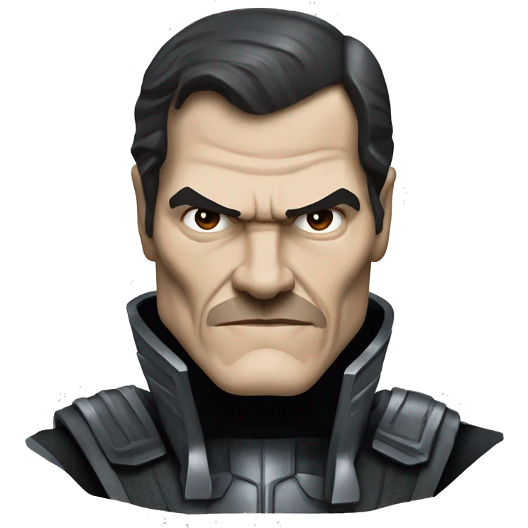 Face of Michael Shannon as General Zod on Man Of Steel movie emoji