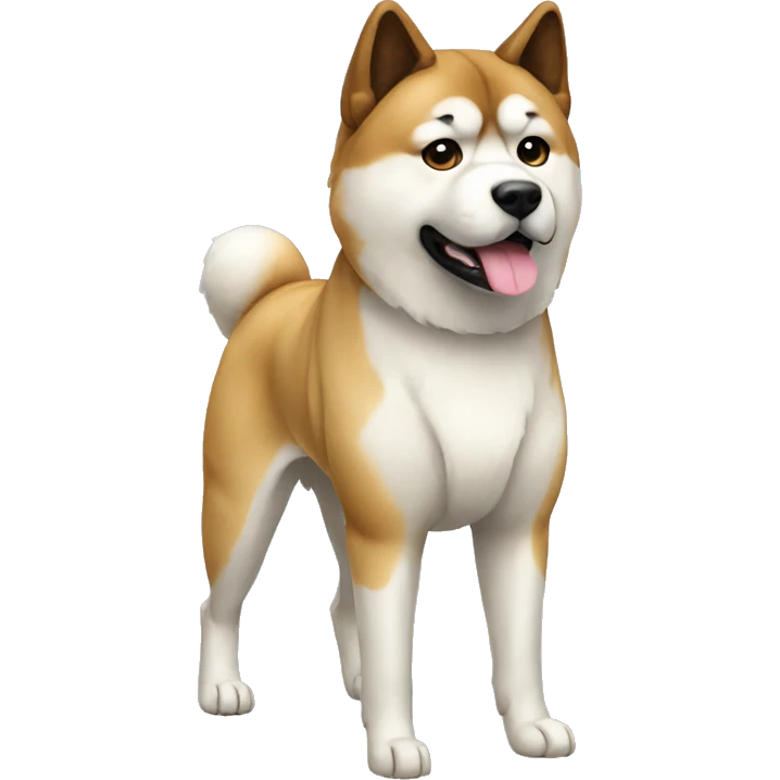 Akita Dog Breed Full Body emoji