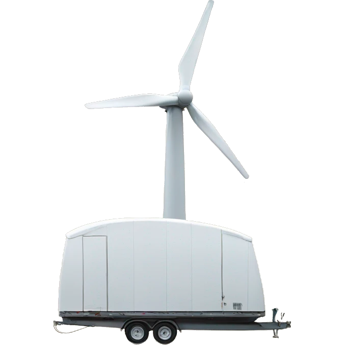 wind turbine on trailer emoji