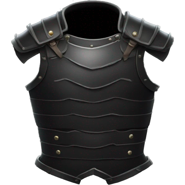 black leather torso armor emoji