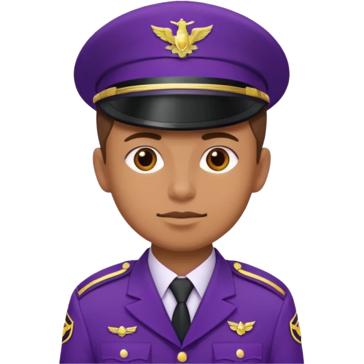 soldier with purple clothes emoji