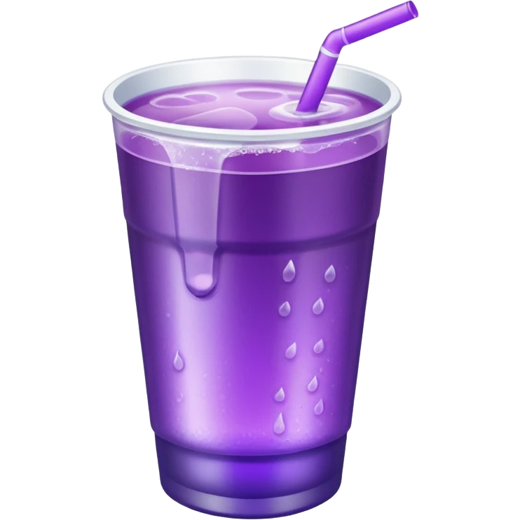 white double cup with purple drink inside  emoji