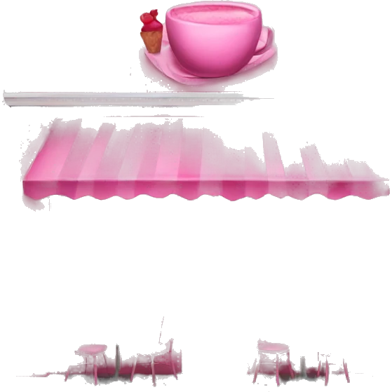 pink cafe emoji