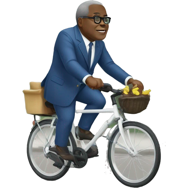 Félix Tshisekedi sur un velo  emoji