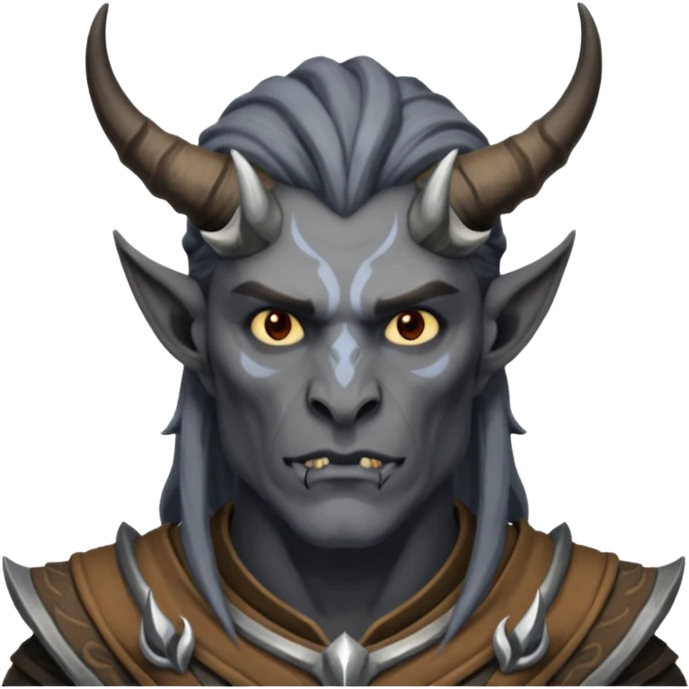 ESO male daedra, gray skin emoji
