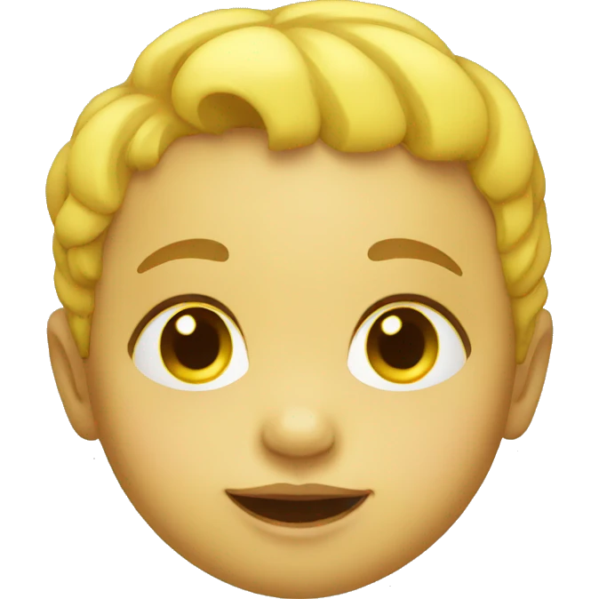 Yellow baby emoji