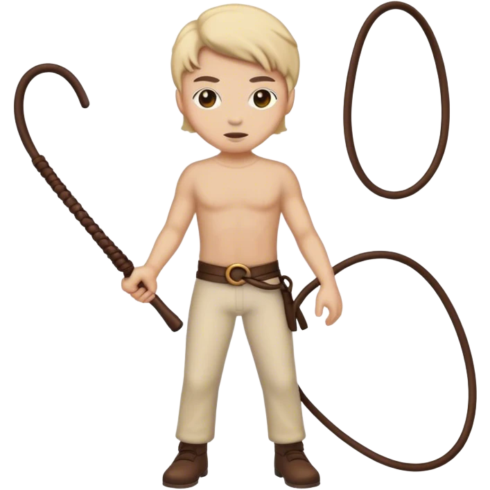 person with a whip emoji