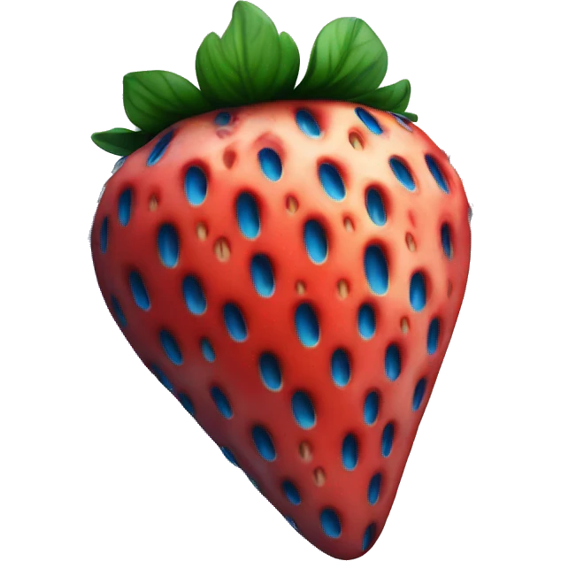 Blue Strawberry  emoji