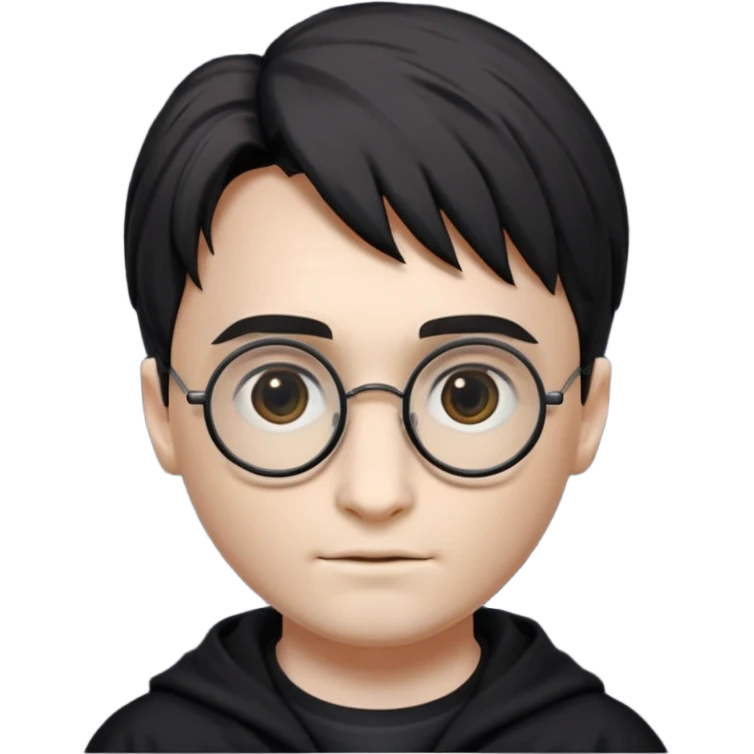 Harry Potter glasses with the scar and without the face  emoji