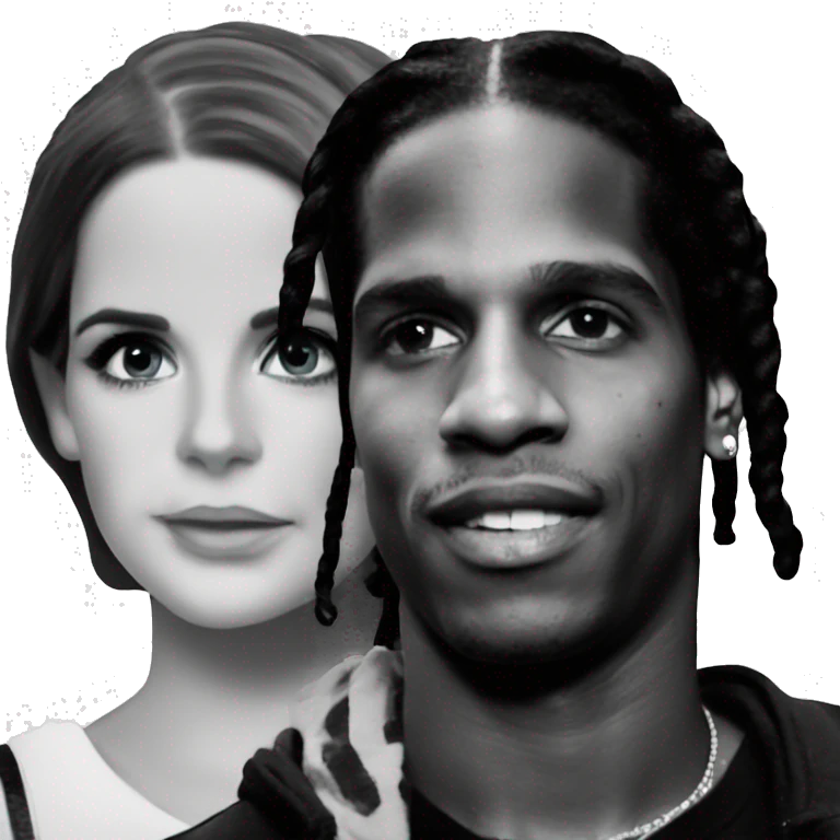 ASAP rocky with Lana del rey emoji