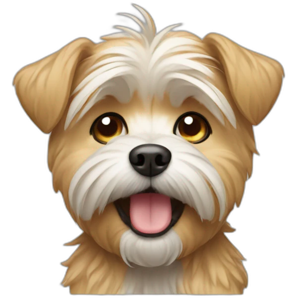Morkie crying emoji