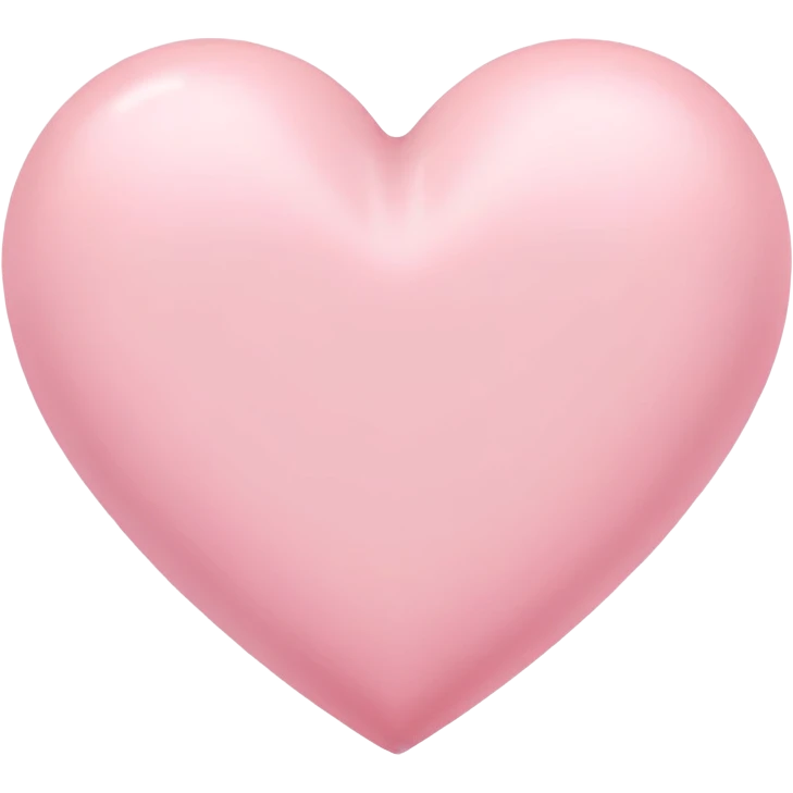 Corazón rosa pastel emoji