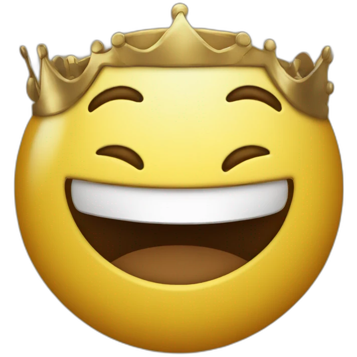 happy ruster face king emoji