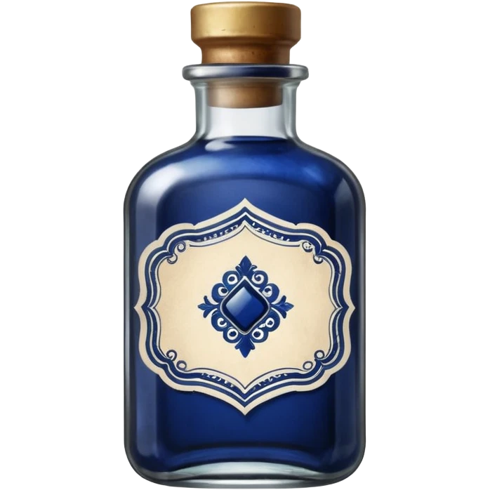 Ink bottle with label
 emoji