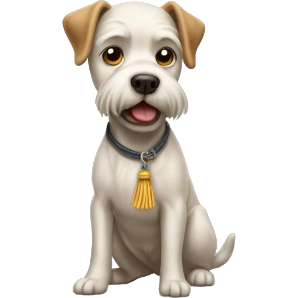 Dog jack tassel terrier pooping emoji