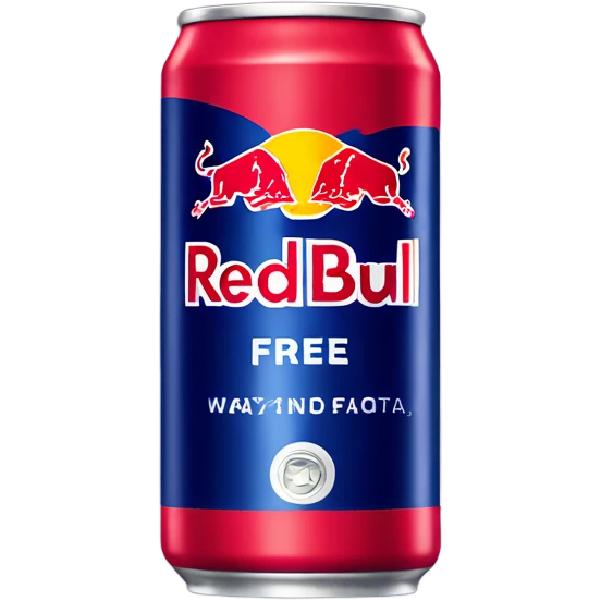 Red bull can sugar free  emoji