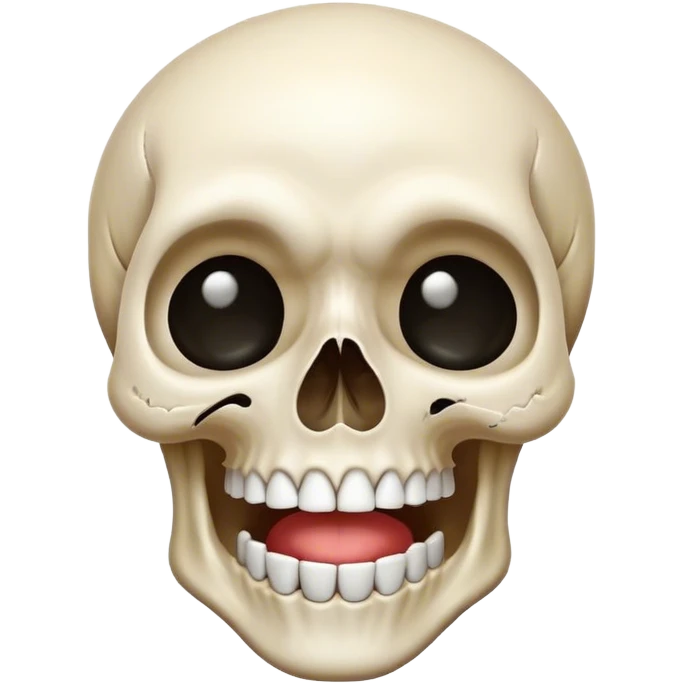 Laugh crying skull emoji