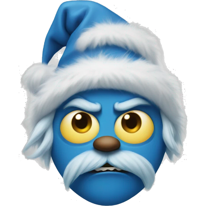 Blue grinch emoji